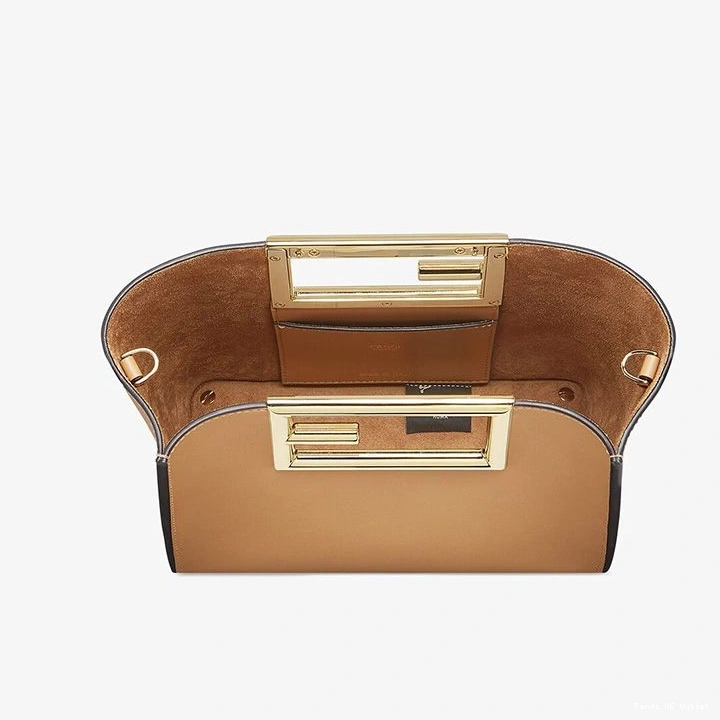 Affordable HOT In Apricot Small Way Calf Bag Leather Fendi 0718